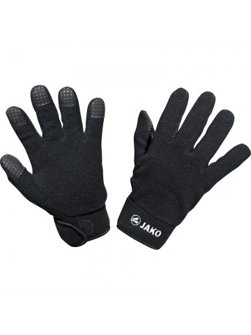 Spelershandschoenen Fleece zwart