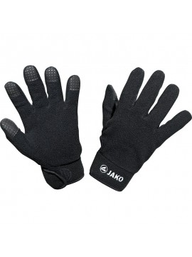 Spelershandschoenen Fleece zwart